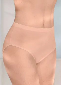 Online brio lingerie Fünferpack Slips mit glänzenden Abschlüssen PUDER