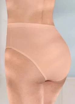 Online brio lingerie Fünferpack Slips mit glänzenden Abschlüssen PUDER