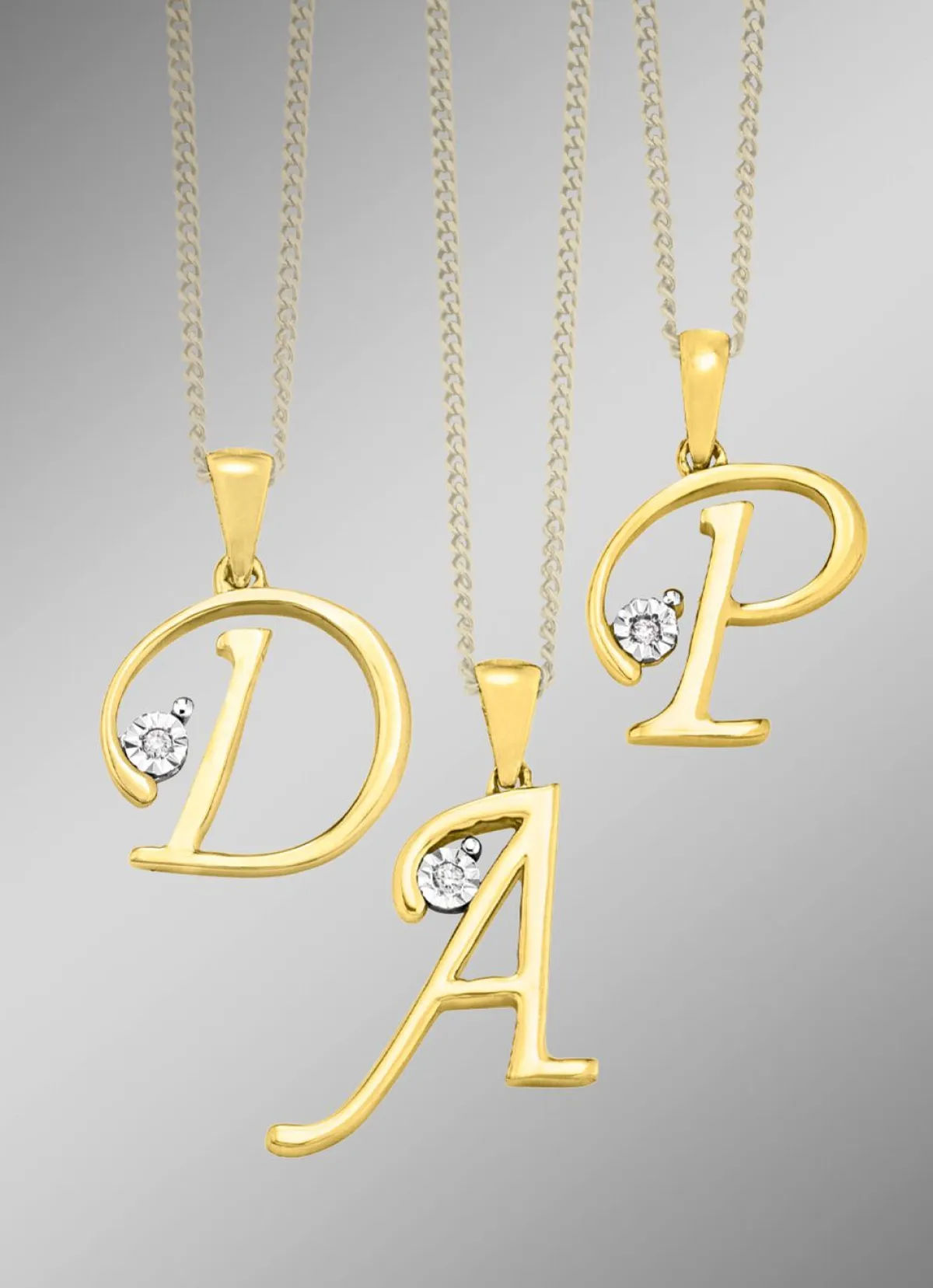 Clearance BADER Buchstabenanhänger mit Brillant