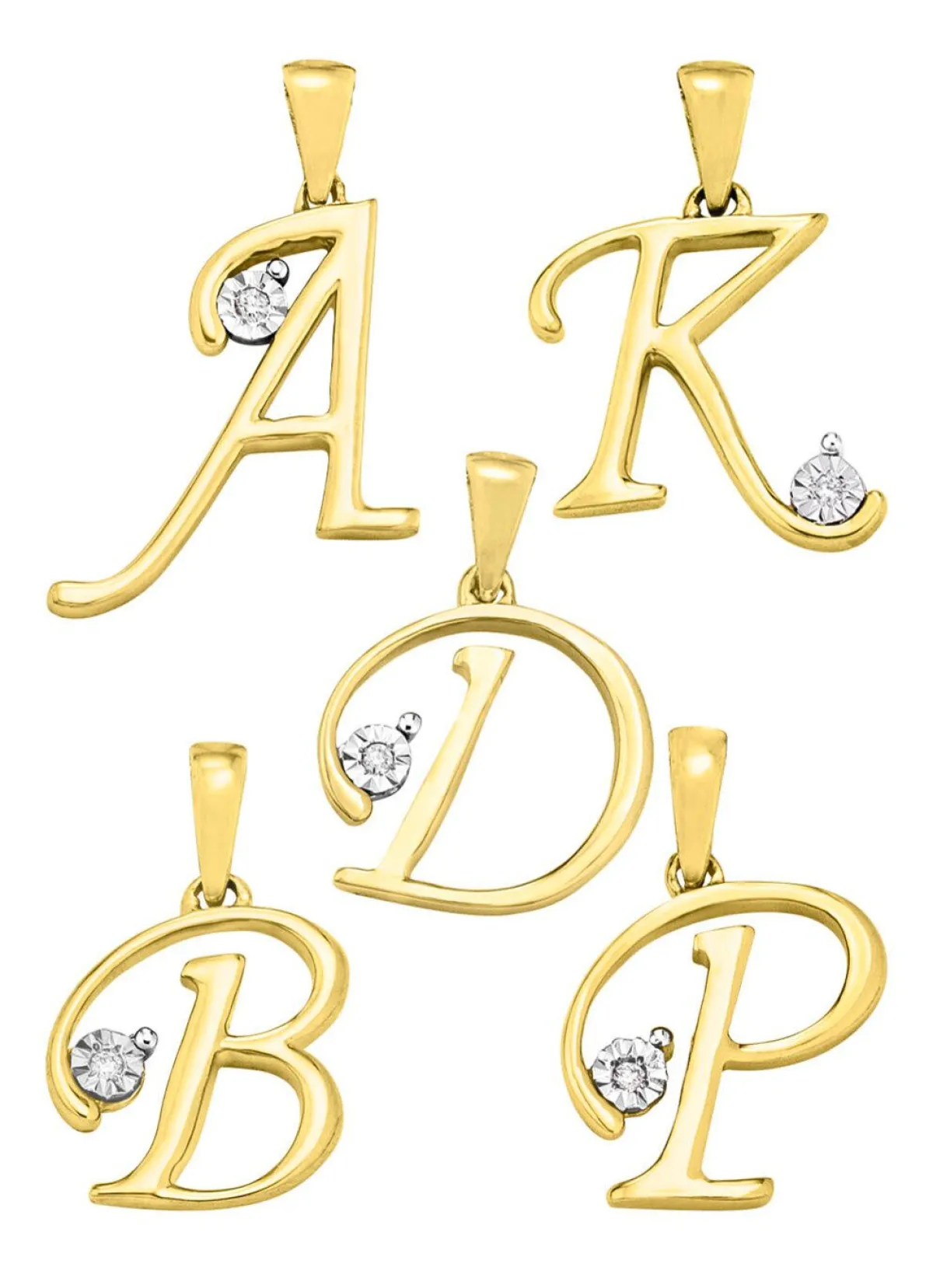 Clearance BADER Buchstabenanhänger mit Brillant