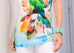 Online BADER Buntes Statement-Armband BLAU-GRÜN-GELB