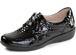 Best CAPRICE , elegante Damen-Slipper, Weite H, mit herausnehmbarem Fußbett SCHWARZ