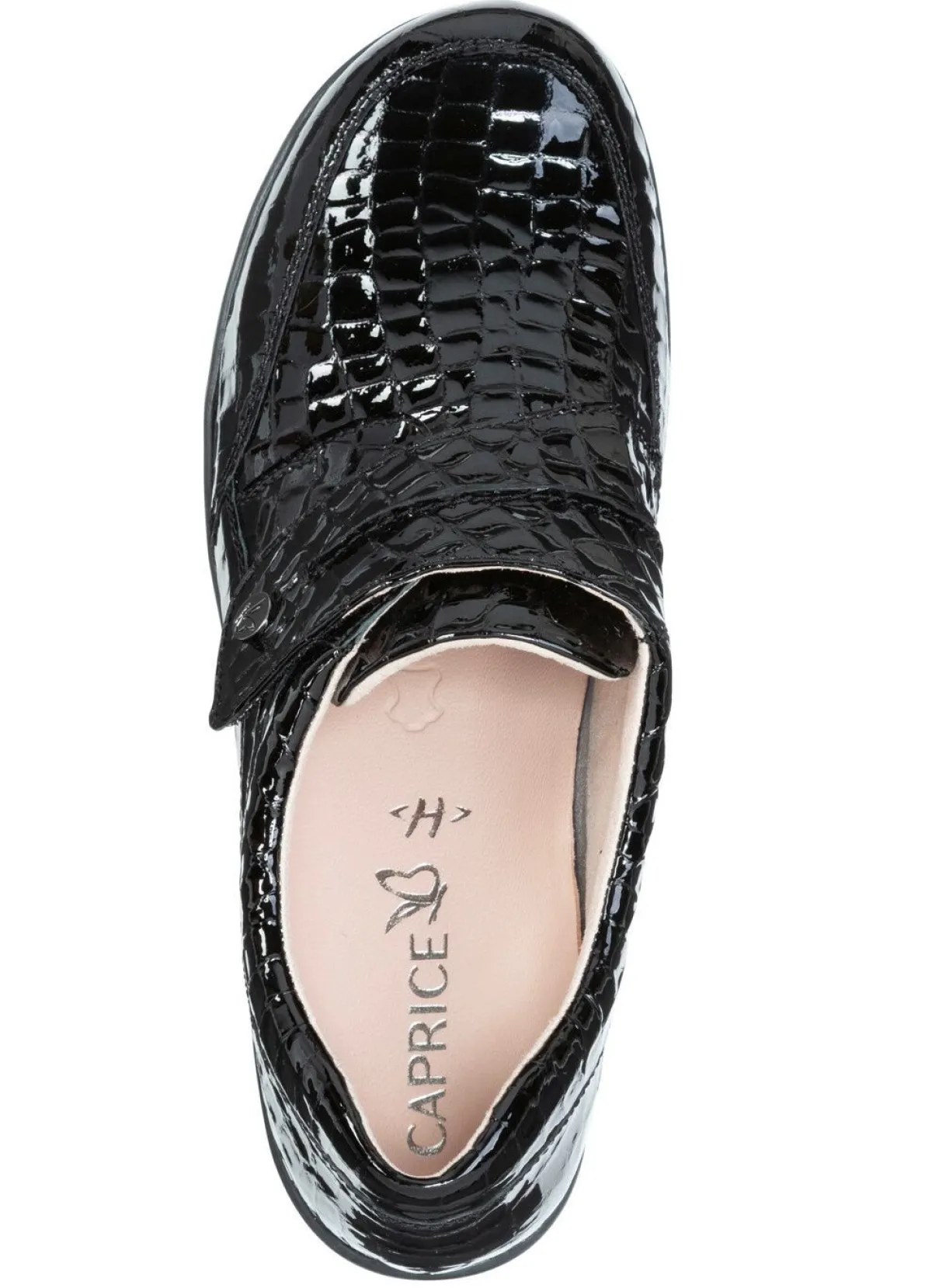 Best CAPRICE , elegante Damen-Slipper, Weite H, mit herausnehmbarem Fußbett SCHWARZ