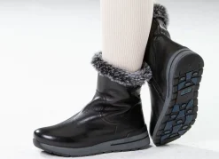 Clearance CAPRICE , gefütterte Damen-Stiefeletten, Winterschuhe, Weite H, mit herausnehmbarem Fußbett SCHWARZ