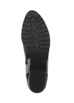 Outlet CAPRICE , schicke Damen-Stiefeletten, Weite G, mit herausnehmbarer Decksohle SCHWARZ-GRAU