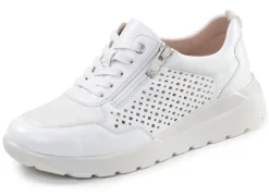 Online CAPRICE , sommerliche Damen-Sneaker, Weite K, mit herausnehmbarem Fußbett WEISS