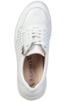 Online CAPRICE , sommerliche Damen-Sneaker, Weite K, mit herausnehmbarem Fußbett WEISS