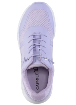 CAPRICE , sportliche Damen-Sneaker, Weite G, mit herausnehmbarem Fußbett FLIEDER
