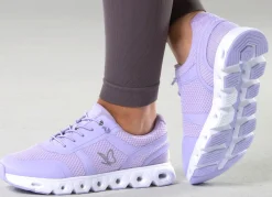 CAPRICE , sportliche Damen-Sneaker, Weite G, mit herausnehmbarem Fußbett FLIEDER