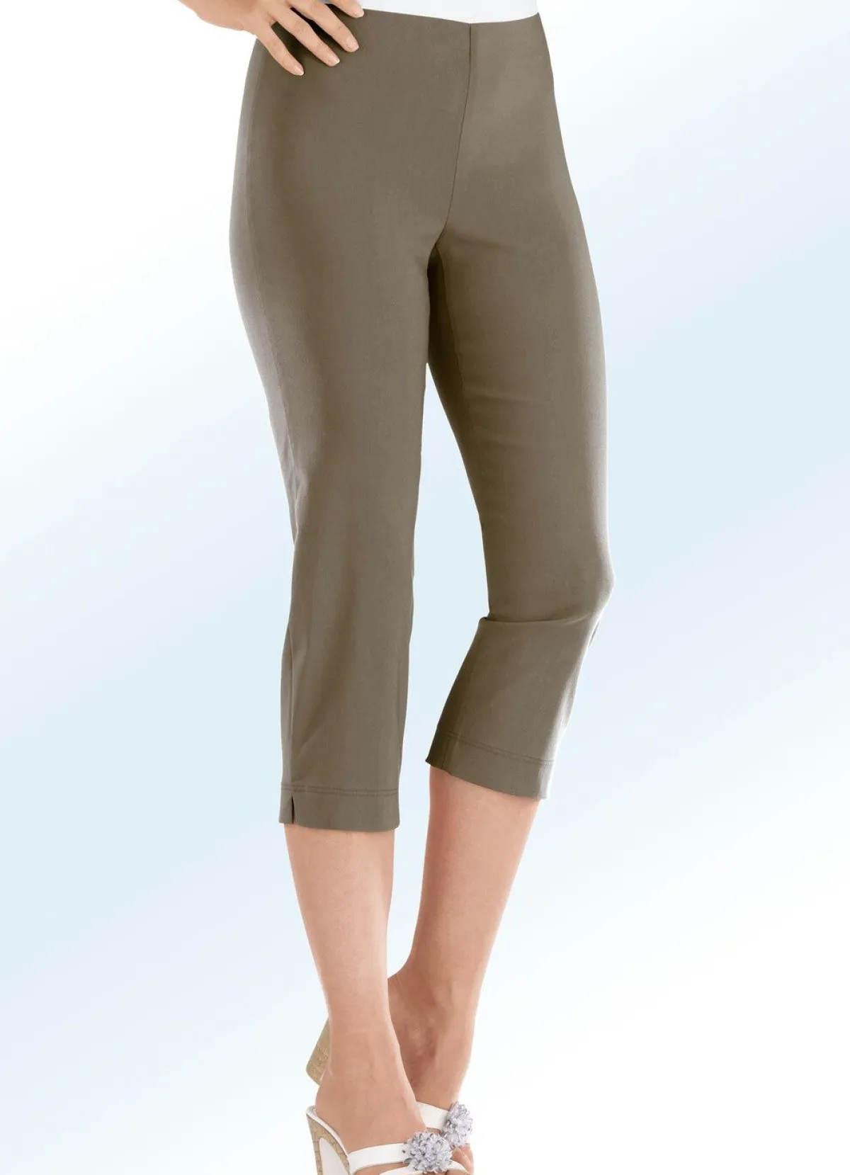 Best KLAUS MODELLE MADE IN GERMANY Caprihose in 14 Farben TAUPE