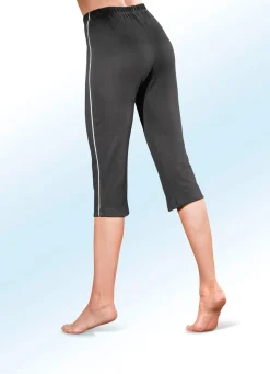 Clearance BADER Caprihose mit Dehnbund rundum ANTHRAZIT