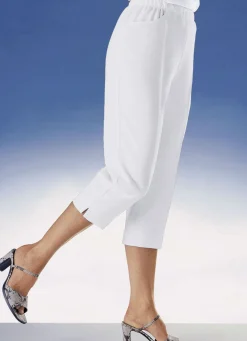 New BADER Caprihose mit praktischen Seitentaschen in 10 Farben WEISS