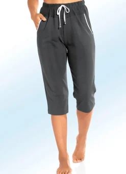 Hot BADER Caprihose mit Zierband ANTHRAZIT