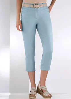 BADER Caprihose in 4-Pocket-Form HELLBLAU