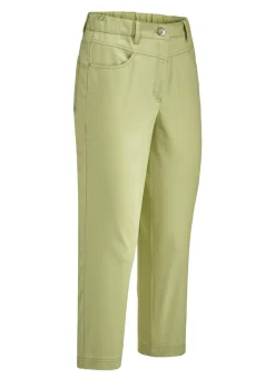 Outlet BADER Caprihose in 4-Pocket-Form LINDGRÜN