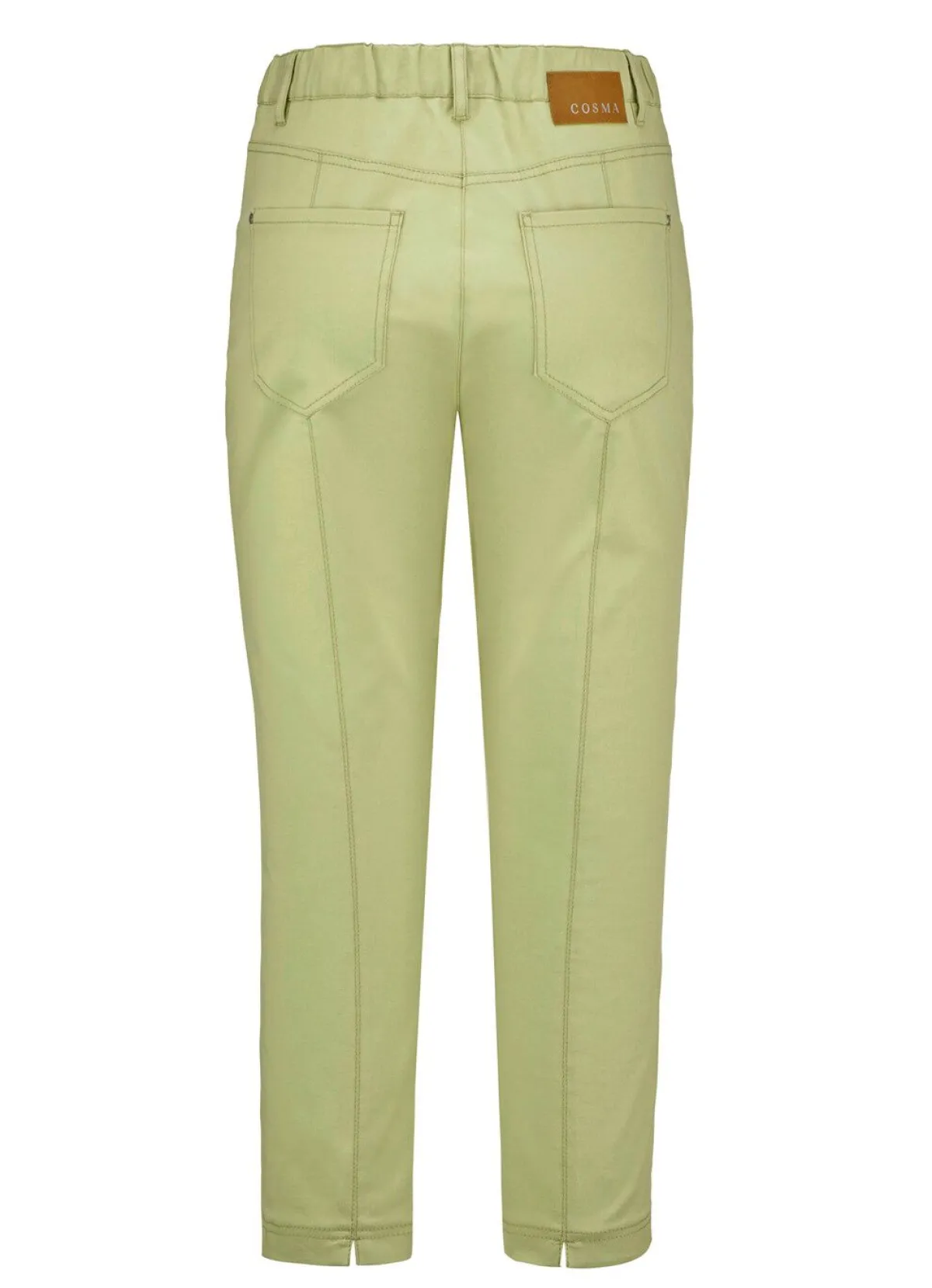 Outlet BADER Caprihose in 4-Pocket-Form LINDGRÜN