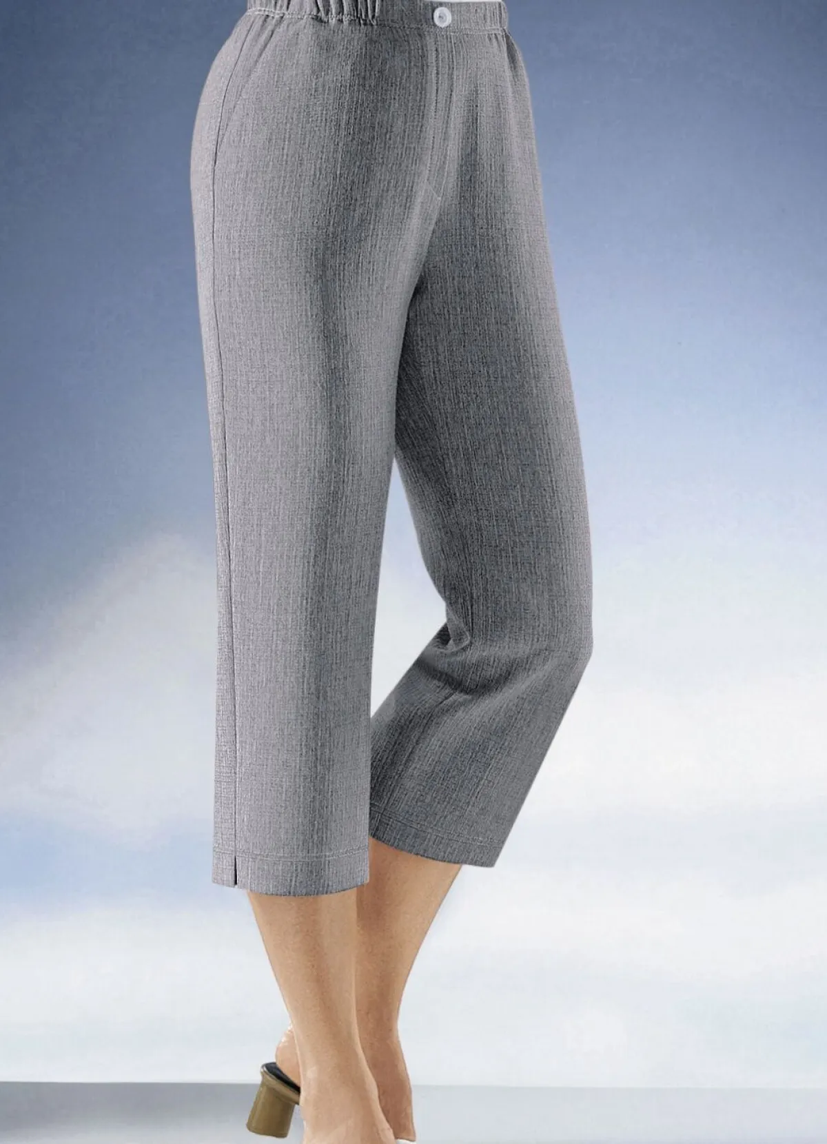 Best BADER Caprihose mit Tresortasche hellgrau mel.