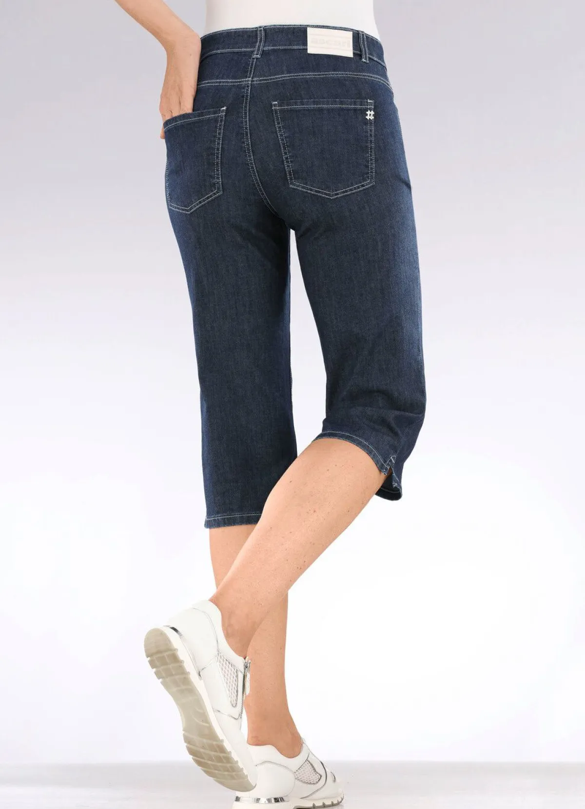 Best BADER Capri-Jeans DUNKELBLAU