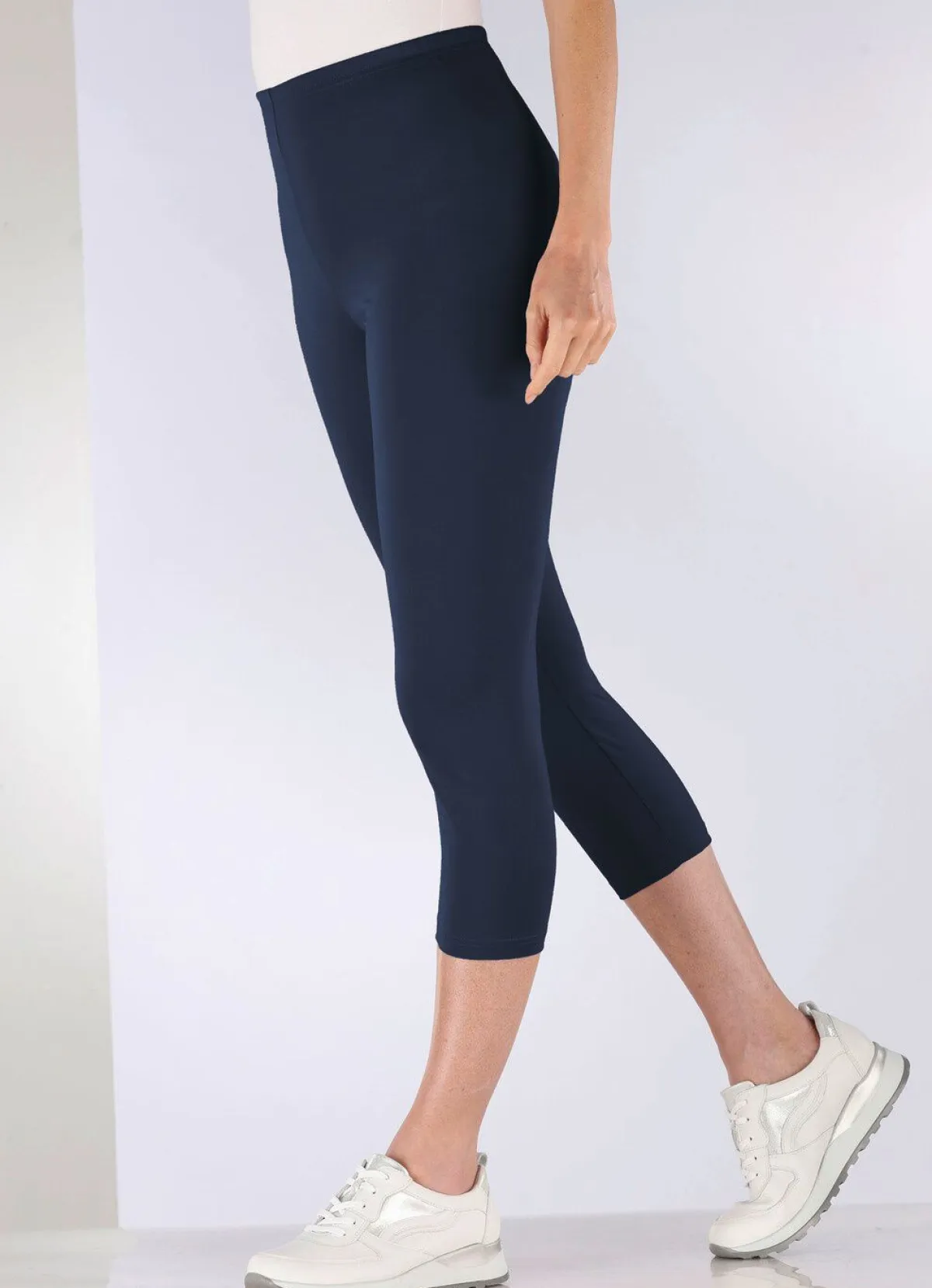 Outlet KLAUS MODELLE MADE IN GERMANY Capri-Leggings MARINE