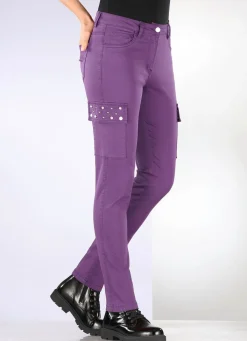 Discount BADER Cargohose in 5-Pocket-Form LAVENDEL