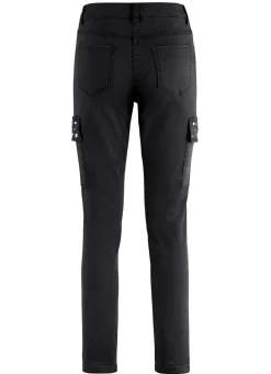 Clearance BADER Cargohose in 5-Pocket-Form SCHWARZ