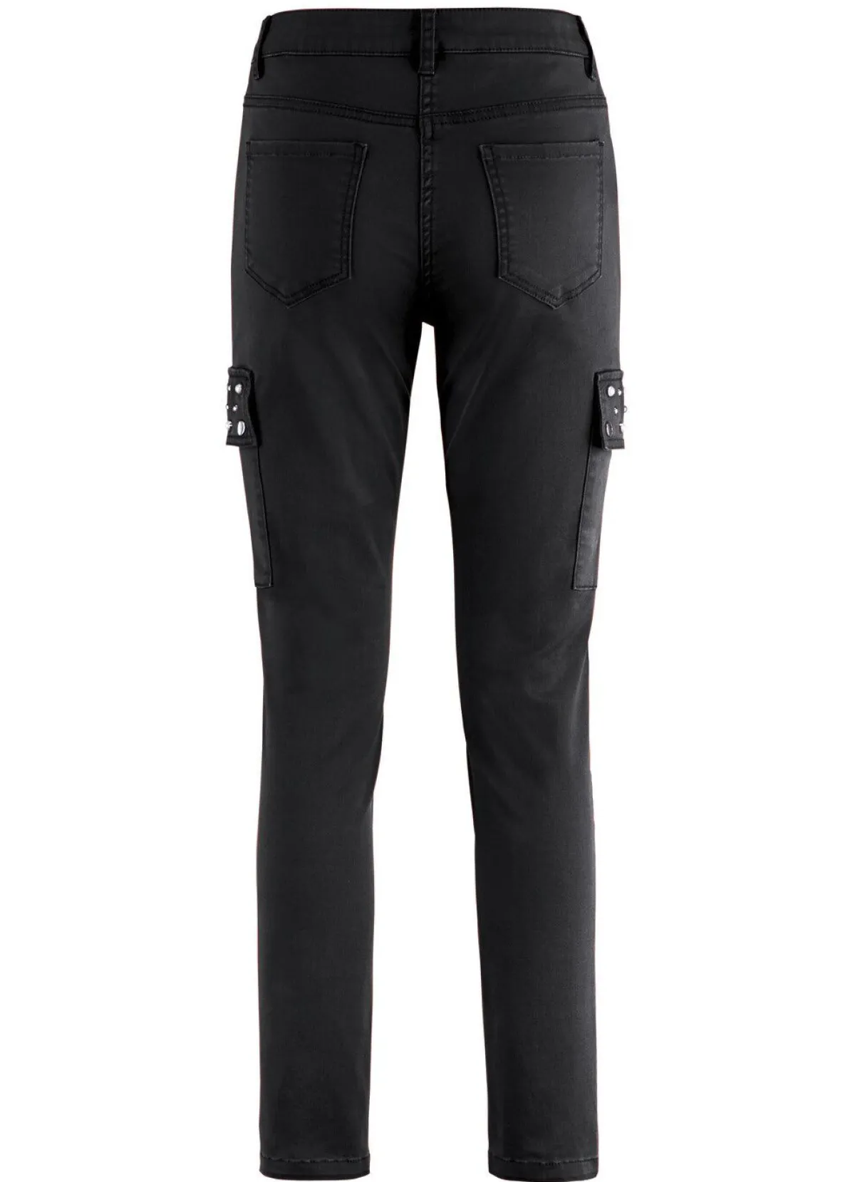 Clearance BADER Cargohose in 5-Pocket-Form SCHWARZ