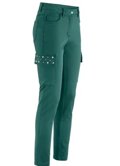 Best BADER Cargohose in 5-Pocket-Form FLASCHENGRÜN