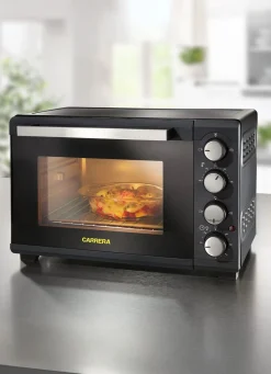 Hot Carrera Backofen mit 25-Liter-Garraum SCHWARZ-SILBER