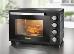 Hot Carrera Backofen mit 25-Liter-Garraum SCHWARZ-SILBER