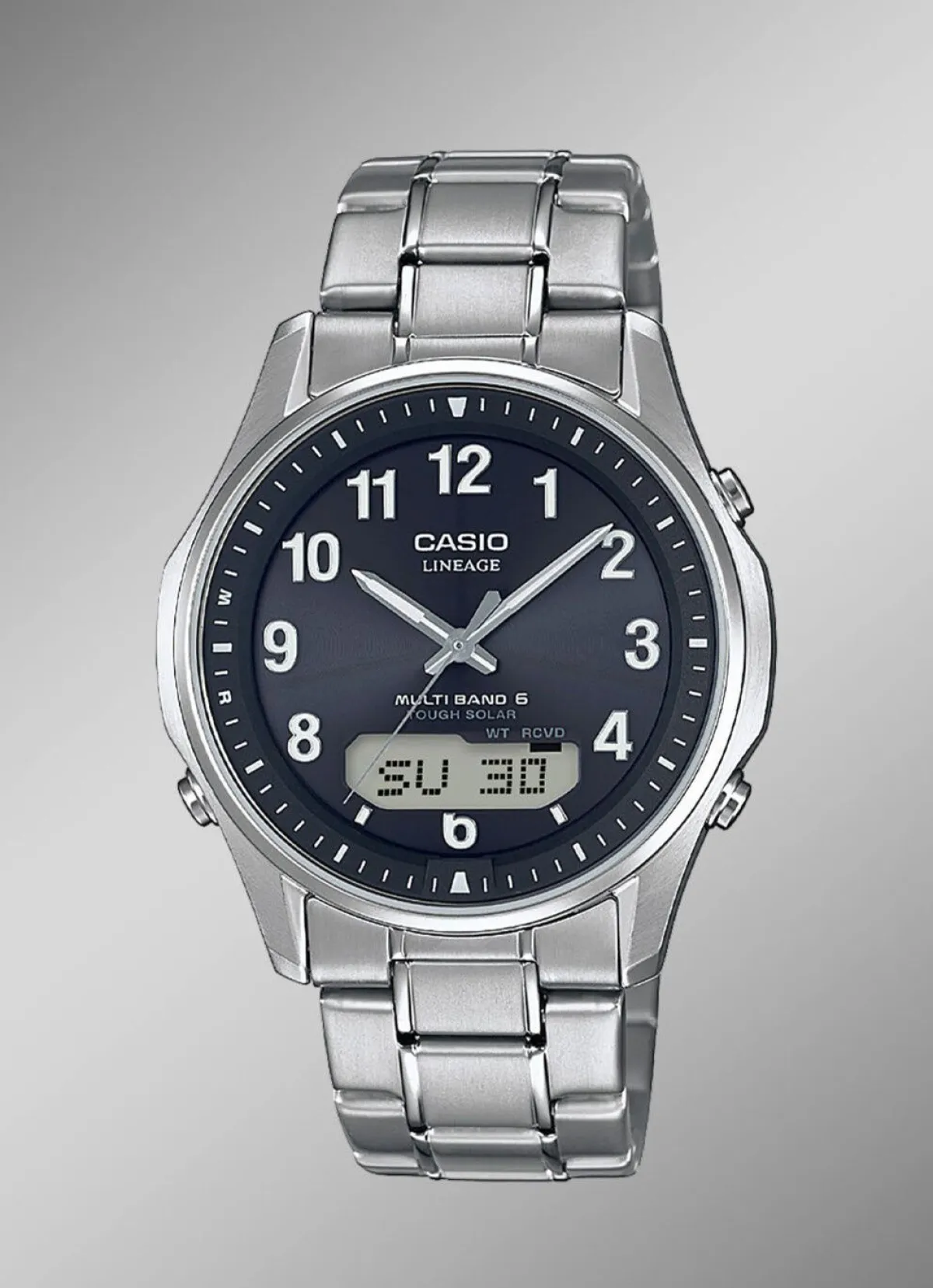 CASIO Herrenuhr mit Titanbandgehäuse