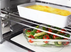 Best CASO Leistungsstarke Mikrowelle mit Grill SCHWARZ-SILBER