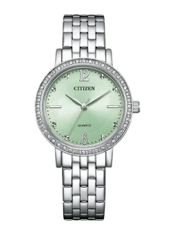 Hot CITIZEN Quartz-Damenuhr mit Edelstahlbandgehäuse