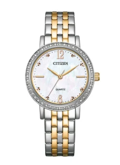 Outlet CITIZEN Quartz-Damenuhr mit Perlmutt-Einlage