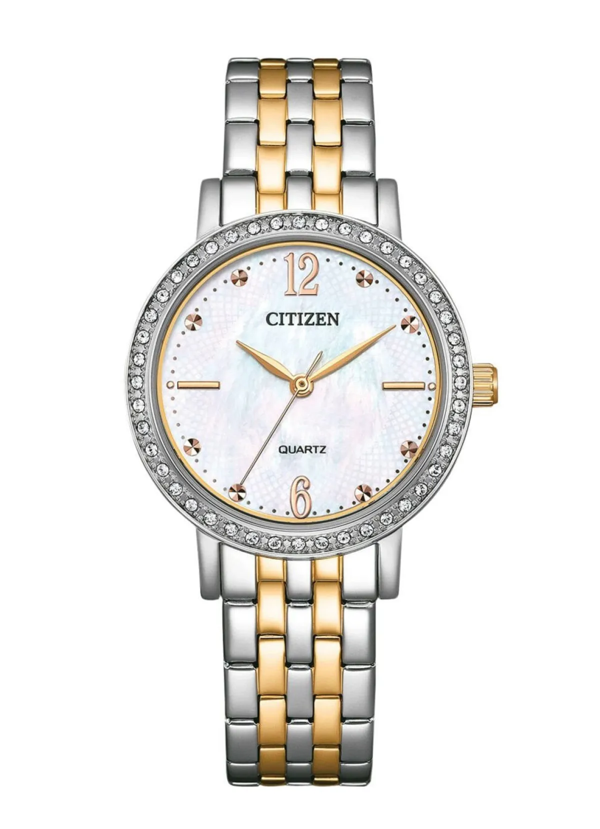 Outlet CITIZEN Quartz-Damenuhr mit Perlmutt-Einlage