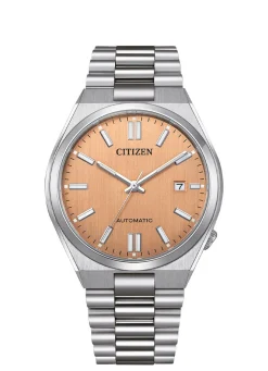 Clearance CITIZEN Serie NJ015* Automatik-Herrenuhr CHAMPAGNER