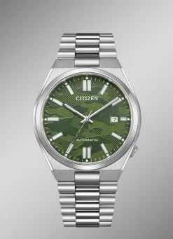 Discount CITIZEN Serie NJ015* Automatik-Herrenuhr GRÜN