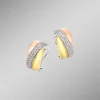 Clearance BADER Clipstecker in Tricolor mit synth. Zirkonia