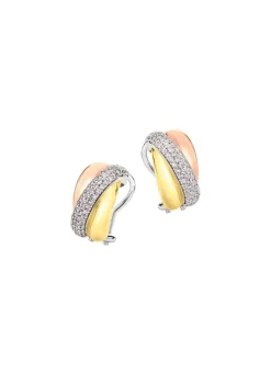 Clearance BADER Clipstecker in Tricolor mit synth. Zirkonia