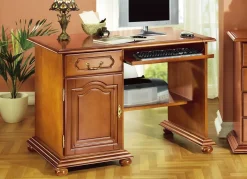 Hot BADER Computer-Schreibtisch mit Echtholfurnier KIRSCHBAUM