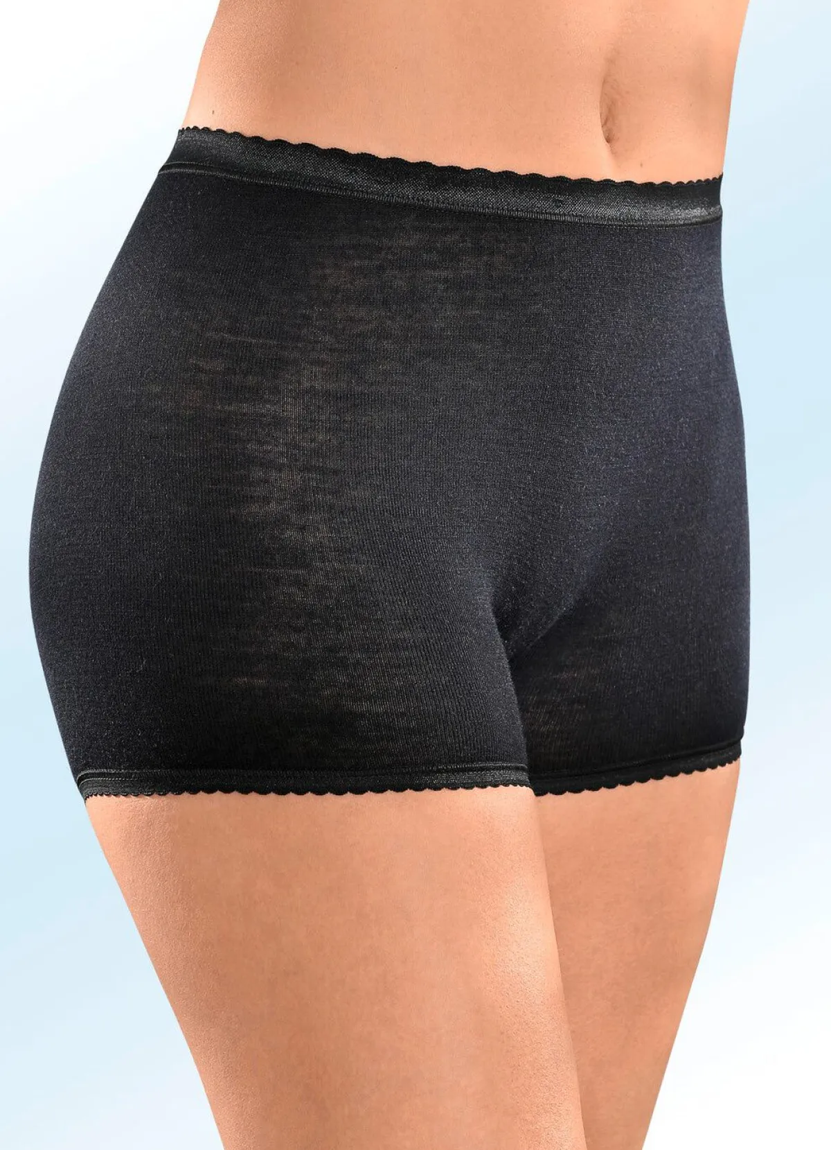 Hot CON-TA Zweierpack Schlüpfer mit elastischen Abschlüssen SCHWARZ