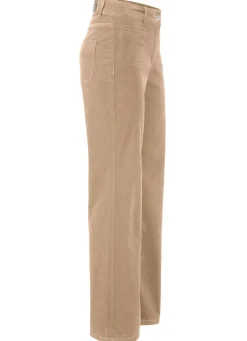 Online BADER Cordhose mit weitem Beinverlauf CAMEL