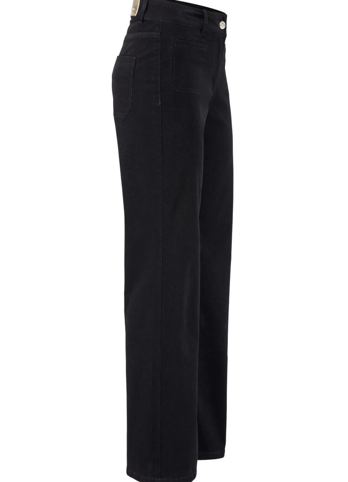 BADER Cordhose mit weitem Beinverlauf SCHWARZ