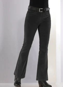 Sale BADER Cordhose in trendiger Bootcut-Form SCHWARZ