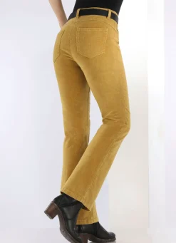 Online BADER Cordhose in trendiger Bootcut-Form MESSING