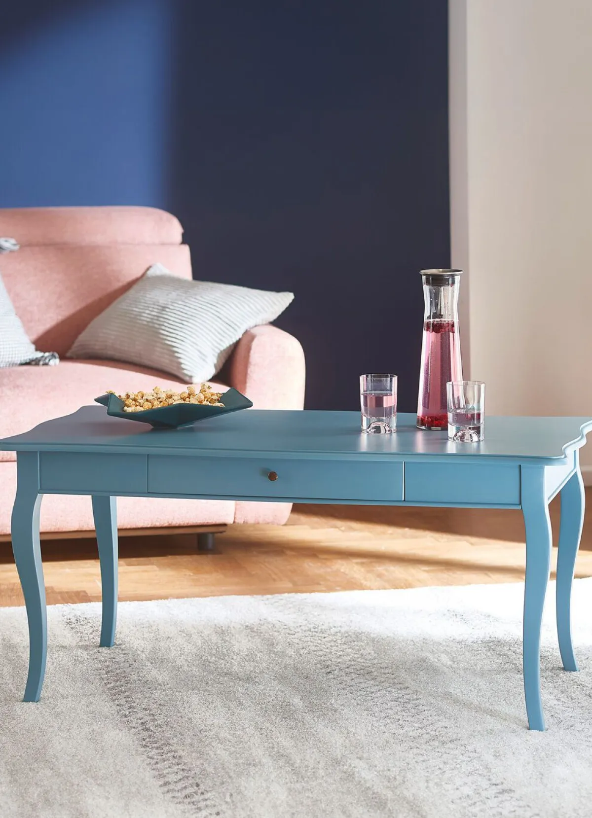 Discount BADER Couchtisch PASTELLBLAU