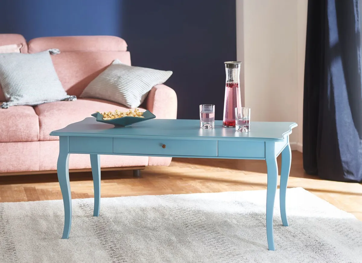 Discount BADER Couchtisch PASTELLBLAU