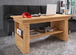 New BADER Couchtisch auch höhenverstell- und ausziehbar EICHE