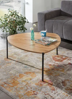 New BADER Couchtisch im Loft-Design mit Metallgestell WILDEICHE
