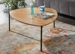 New BADER Couchtisch im Loft-Design mit Metallgestell WILDEICHE