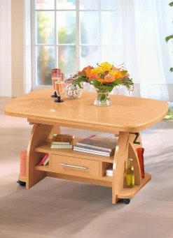 Outlet BADER Couchtisch, melaminbeschichtet BUCHE